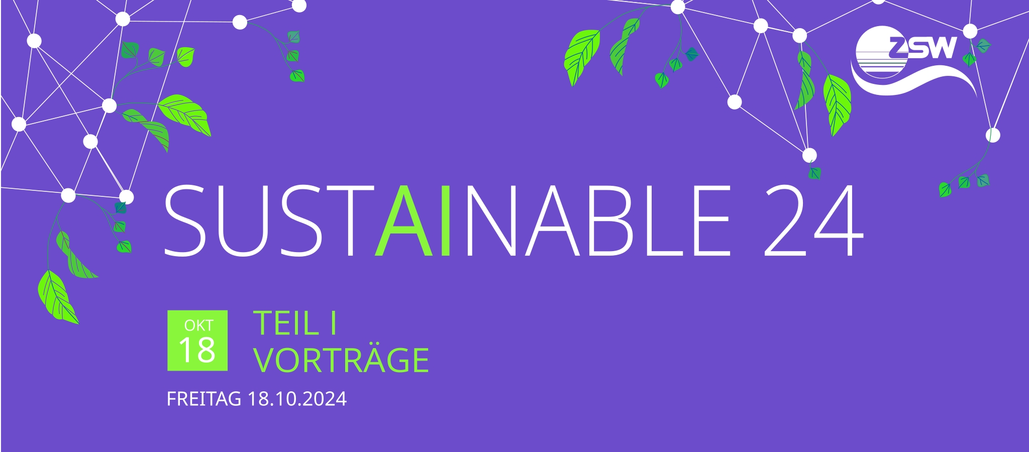 SustAInable 24 |  Vorträge