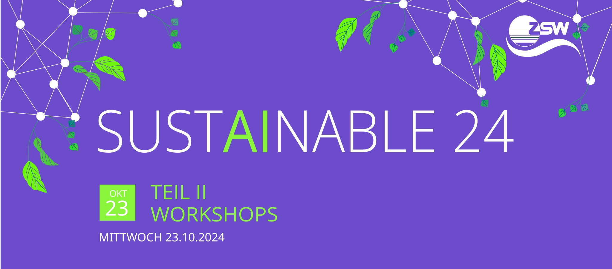 SustAInable 24 | Workshops